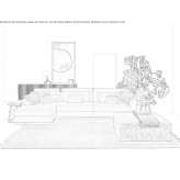 Sectional sofa Aiginio