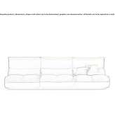 Modular fabric sofa Cekcyn