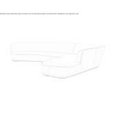 Sectional fabric sofa with a chaise longue Pasvalys