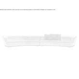 Sectional curved fabric sofa Pasvalys