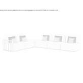 Sectional microfiber sofa Morance