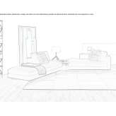 Sectional sofa with removable cover Leguevin