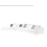 Curved fabric sofa Kraskovo