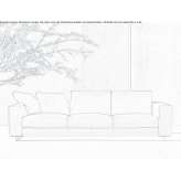 3-seater fabric sofa Mitwitz