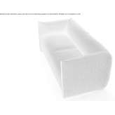 Two-seater fabric sofa with a removable cover Forbes