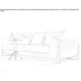 3-seater fabric sofa Taquari