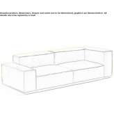 Sofa segmentowa ze zdejmowanym pokrowcem Orzech