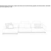 Fabric sofa Dinton