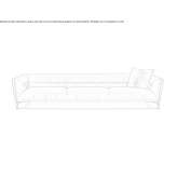 3-seater fabric sofa Periers