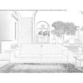 Tapicerowana sofa Claviere