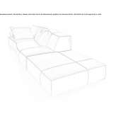 Modular fabric sofa Mecca