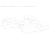 Modular fabric sofa Espiel
