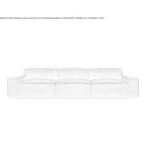 Sectional fabric sofa Macomer