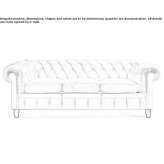 Pikowana 3-osobowa sofa Eferding