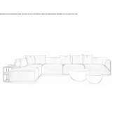 Sectional fabric sofa Marr