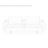 Leather 2-seater sofa Eferding