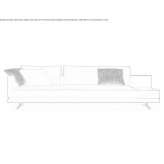 Sofa upholstered with fabric Empire