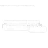 Sectional sofa with chaise longue Trusesti