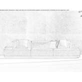 Sofa z tkaniny Rakszawa