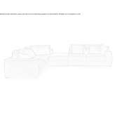 Segmentowa sofa materiałowa Basalt