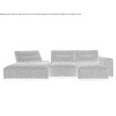 Segmentowa sofa materiałowa Weiten