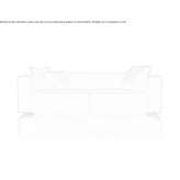 Fabric sofa with removable cover Araras