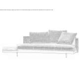 Pochylona sofa z blatem Munico