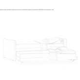 Upholstered sofa bed with removable cover Dennison