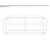 Tapicerowana rozkładana sofa Urmary