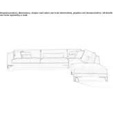 Fabric sofa Parkovyy