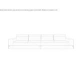 Leather 4-seater sofa Comps