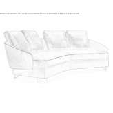 Zakrzywiona sofa Loreggia