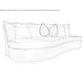 Fabric sofa Tapa
