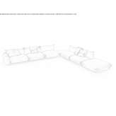 Sectional sofa Sieu