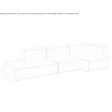 Modular 3-seater sofa Mureck