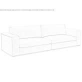 3-seater fabric sofa Aprilia