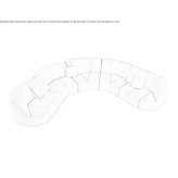 Modular fabric sofa Maxdorf