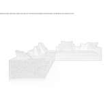 Sectional fabric sofa Javene