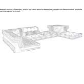 Segmentowa rozkładana sofa Sallgast