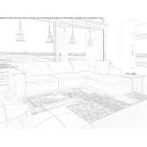 Corner sectional sofa in leather Darnetal