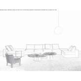 Sectional fabric sofa with removable cover Loarre