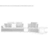Sectional fabric sofa Eferding