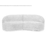 Modular 2-seater fabric sofa Prestons