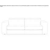 Tapicerowana rozkładana sofa Ohlsbach