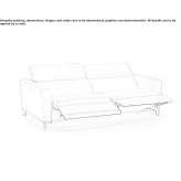 Tapicerowana sofa rozkładana z napędem elektrycznym Razliv
