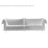 Sectional fabric sofa Garbau