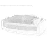Modular 3-seater fabric sofa Colwich
