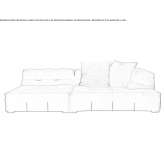 Sectional fabric sofa Konyar