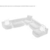 Modular sofa with removable cover Milis