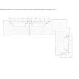 Pikowana modułowa sofa z tkaniny Oldham